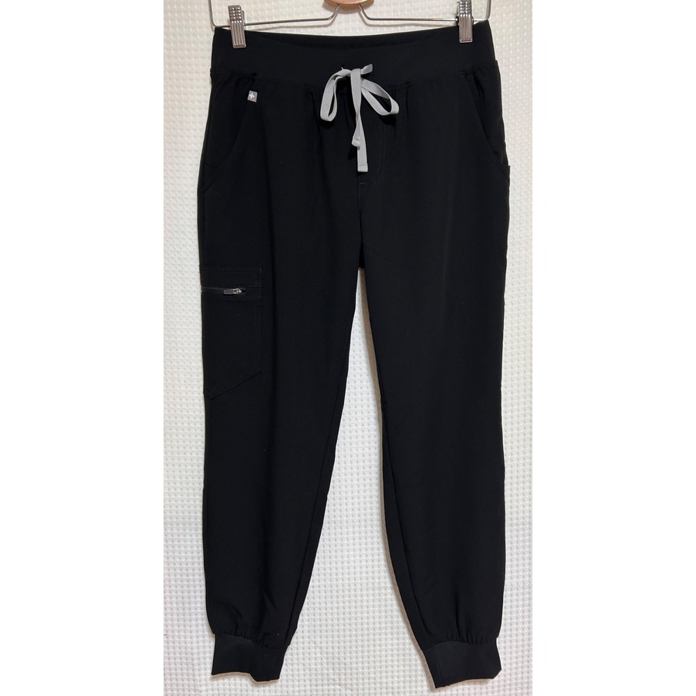 FIGS Black Zamora Jogger Scrub Pants Women's size S fits M Technical x